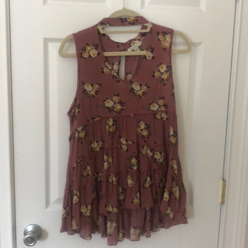 Floral high low top